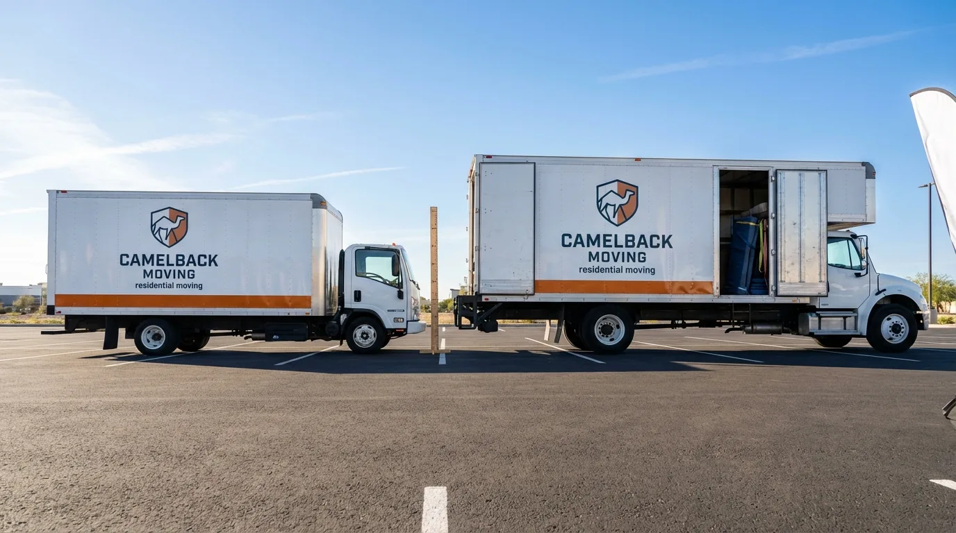 Moving truck size capacity guide in Kemp